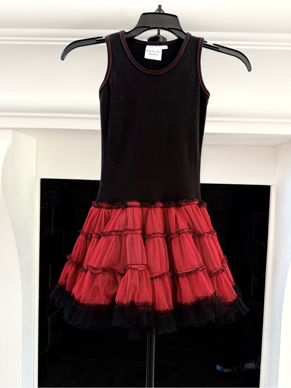 Ooh! La, La! Couture Black and Red Ruffled Tutu Dress- Girls 6